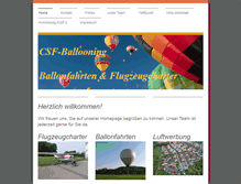 Tablet Screenshot of csf-ballooning.de